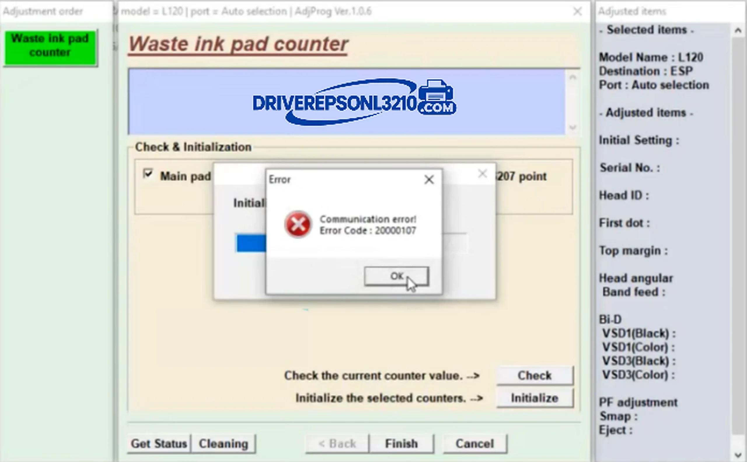 Error Code: 20000107